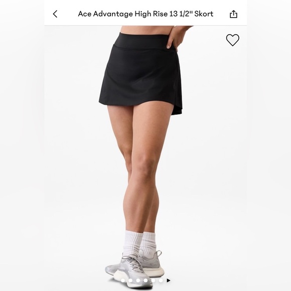 Athleta Ace Advantage 13 1/2” Skort Black - Picture 1 of 12